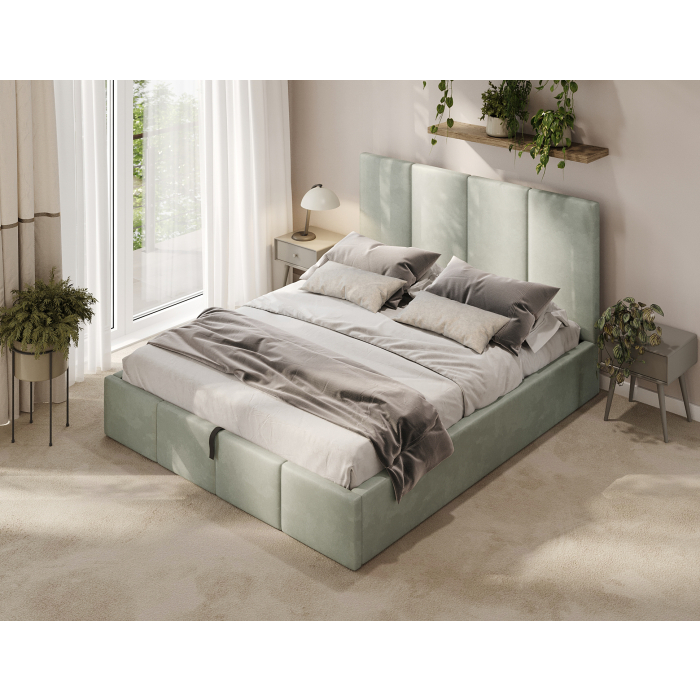 Polsterbett Mintgrün bett